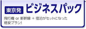 出張パック・ビジネスパック『新幹線や飛行機で行く格安パック』