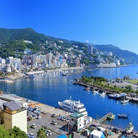 熱海温泉、熱海、伊豆山、糸川、伊豆山神社、来宮神社、梅園、お宮の松、国際観光専門学校熱海校、熱海偕楽園